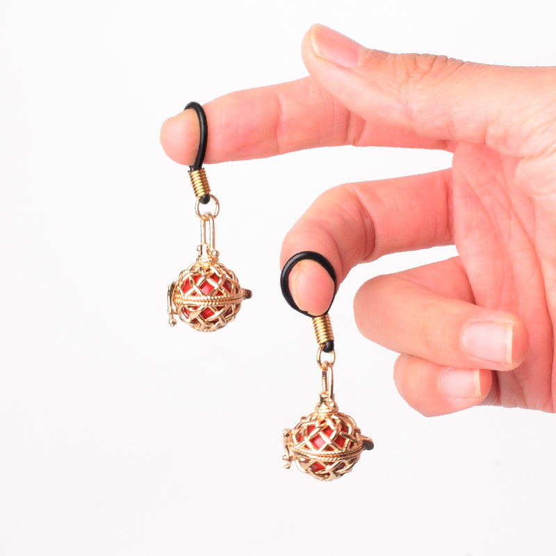 SM props erotic water sound bell nipple clip chest punishment hanging gift