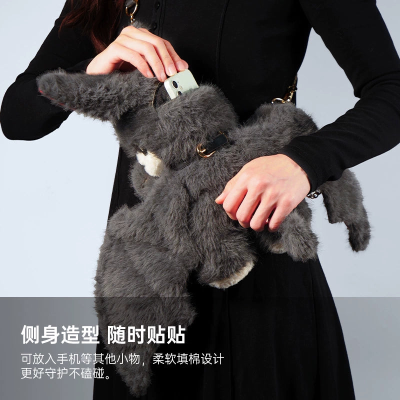 【重磅新品】纵锦浪里原创不服蝙蝠斜挎包背包毛绒玩偶情趣sm套装