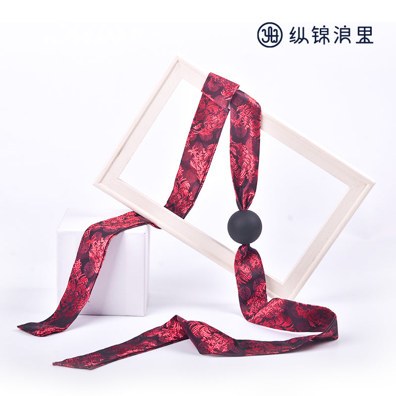 SM Silicone Mouth Ball Mouth Plug Mouth Water Ball Embroidery Imitation Ribbon Ribbon Binding Prop