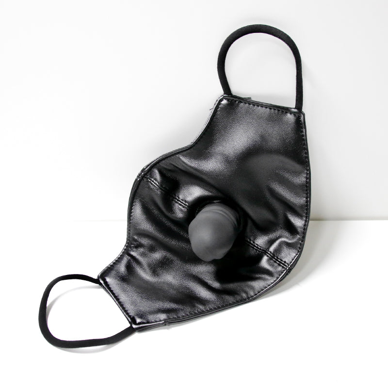 SM sex masks plug outdoors to expose shame punishment props