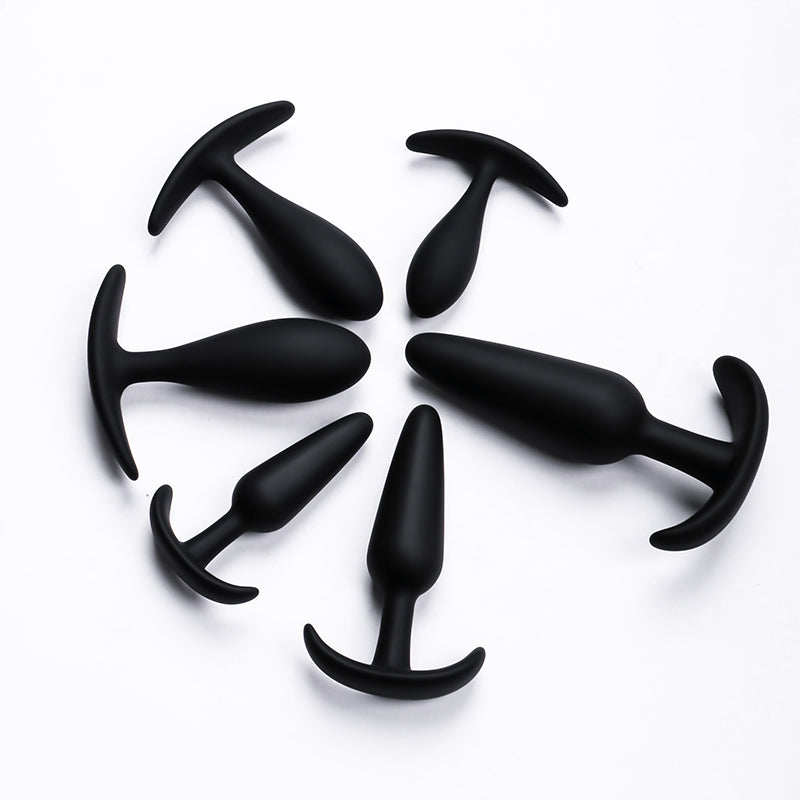 Sm silicone anal plug backyard anal expander novice trumpet out wearing sex toys.