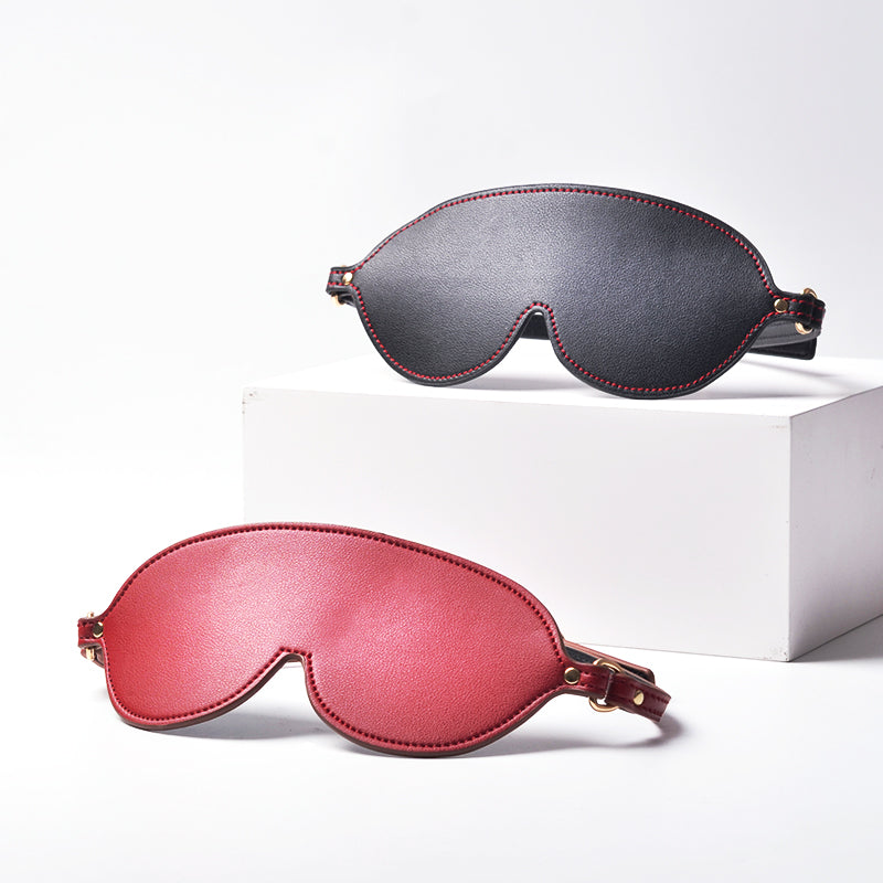 SM erotic leather eye mask, blindfold shading, abstinence, couple flirting alternative toy