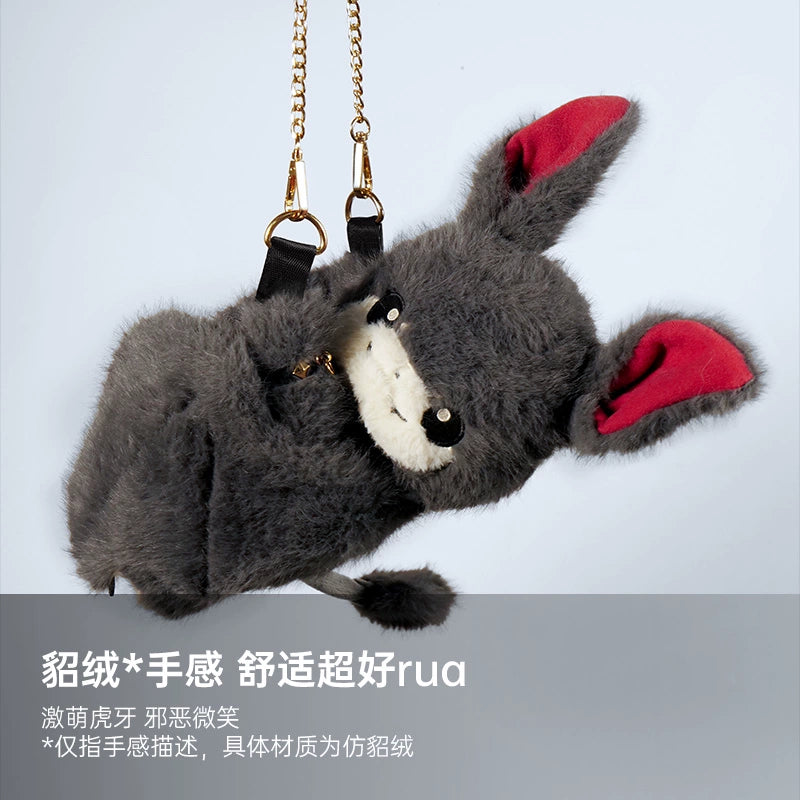 【重磅新品】纵锦浪里原创不服蝙蝠斜挎包背包毛绒玩偶情趣sm套装