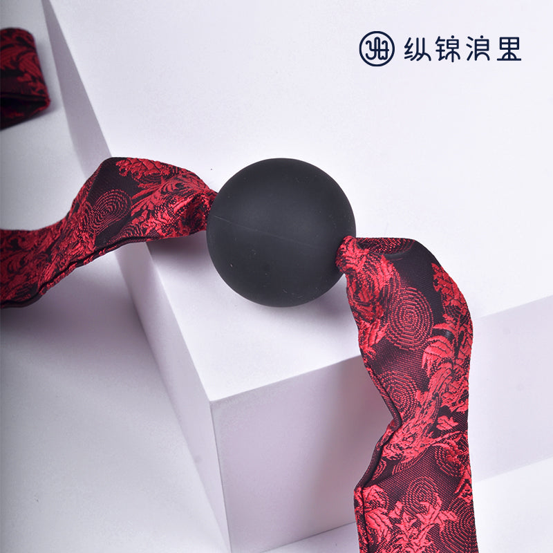 SM Silicone Mouth Ball Mouth Plug Mouth Water Ball Embroidery Imitation Ribbon Ribbon Binding Prop