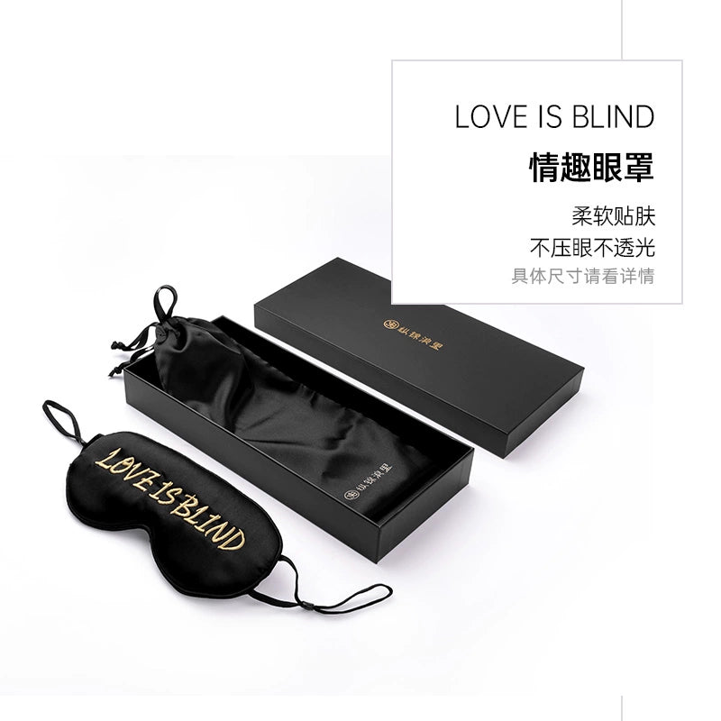 纵锦浪里情趣挂耳眼罩蒙眼遮光挑逗sm诱惑夫妻捆绑调情用具绳师48