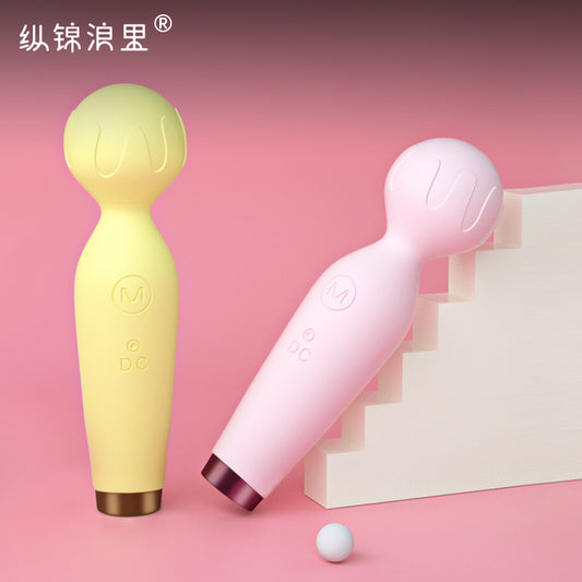 Mini microphone AV vibrator for women's G-point massage orgasm masturbator for beginners flirting toy